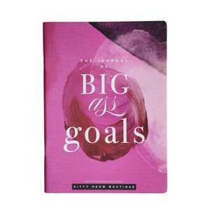 The Journal of Big Ass Goals Notebook Kitty Meow Boutique Motivational Gift